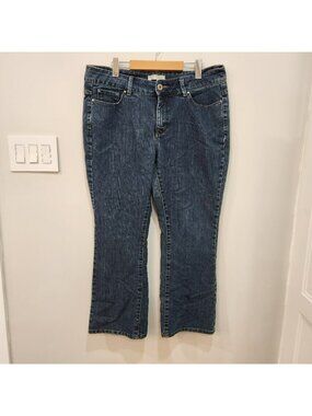Lee Riders Women's Bootcut Jeans Size 36x29 Blue Denim Stretch Boot Cut Leg